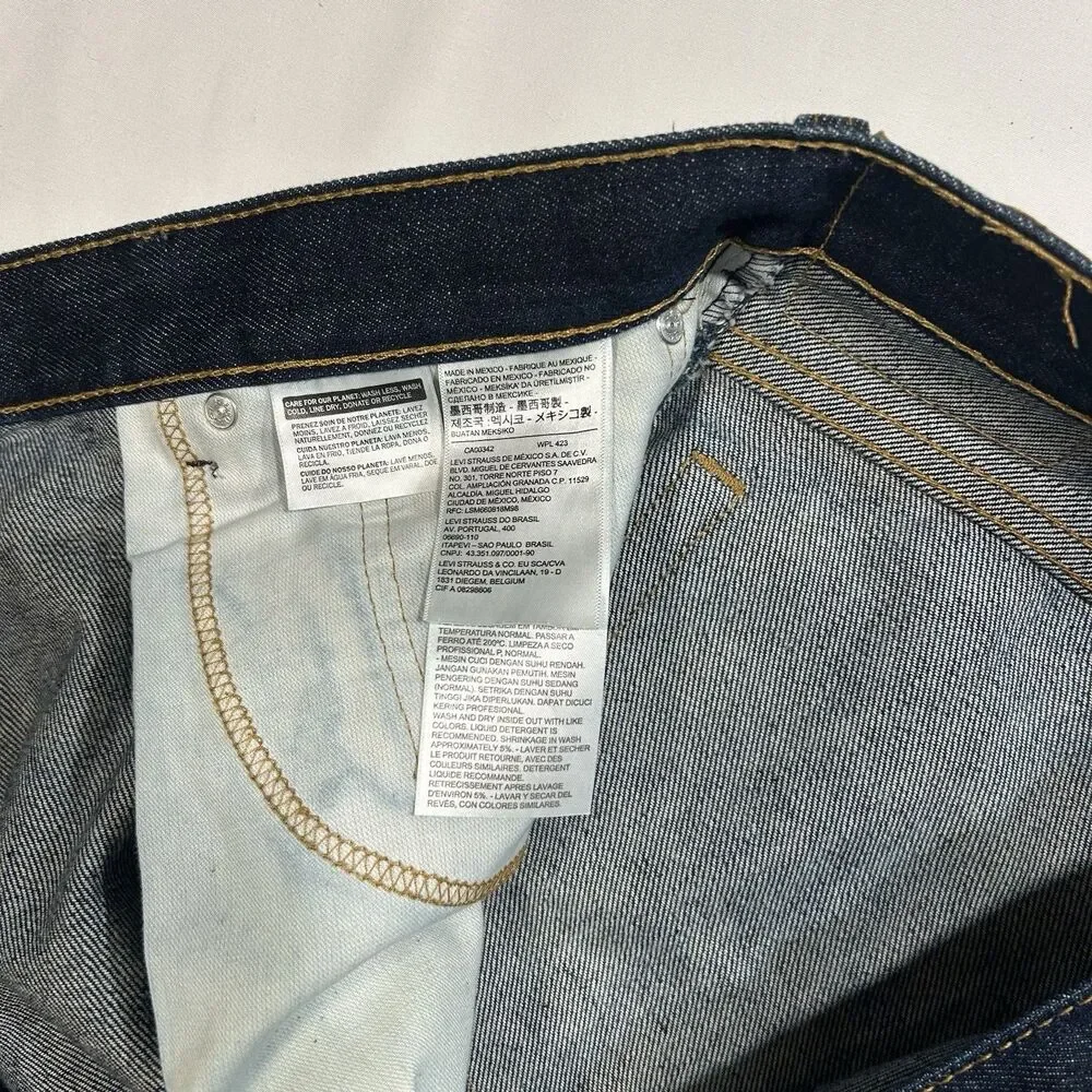 Levi's 517 Jeans Mens 40x32 Blue Denim Bootcut 100% Cotton Dark Wash